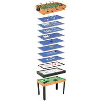 vidaXL Mesa de jogos 15-em-1 121x61x82 cm cor ácer