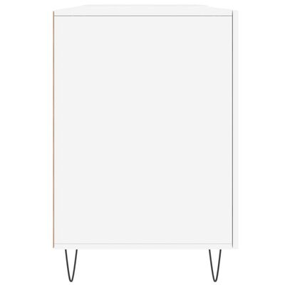 vidaXL Secretária 140x50x75 cm derivados de madeira branco