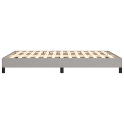 vidaXL Estrutura de cama sem colchão 140x190 cm tecido cinzento-claro