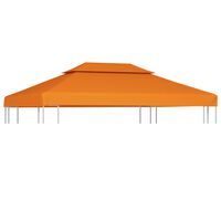 vidaXL Cobertura de substituição p/ gazebo 310 g/m² 3x4 m laranja