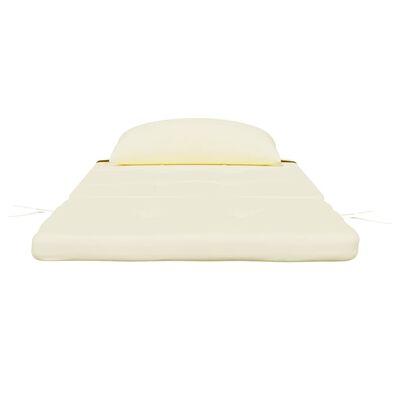 vidaXL Almofadões p/ cadeira adirondack 2 pcs tecido oxford cor creme