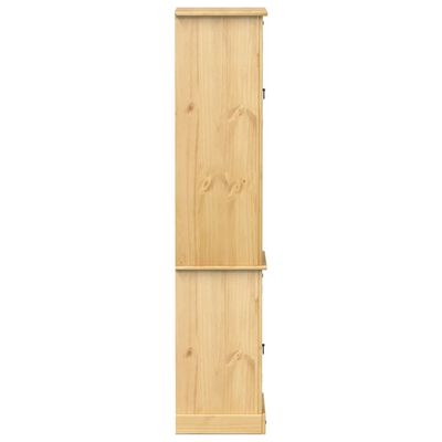 vidaXL Móvel de WC Corona 50x40x185 cm madeira de pinho maciça