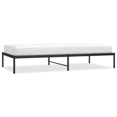 vidaXL Estrutura de cama 100x200 cm metal preto