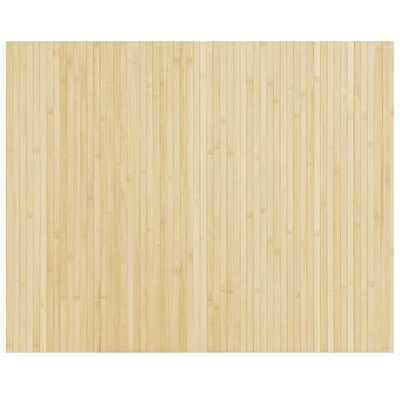 vidaXL Tapete retangular 80x100 cm bambu cor natural clara