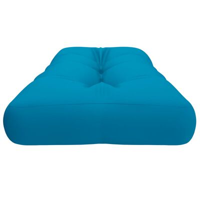 vidaXL Almofadão para sofá de paletes 120x40x12 cm tecido azul-claro