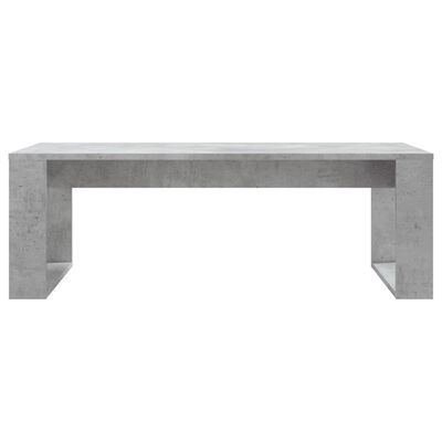 vidaXL Mesa de centro 102x50x35 cm derivados madeira cinzento cimento