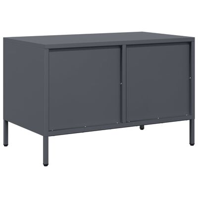 vidaXL Móvel de TV 68x39x43,5 cm aço laminado a frio antracite