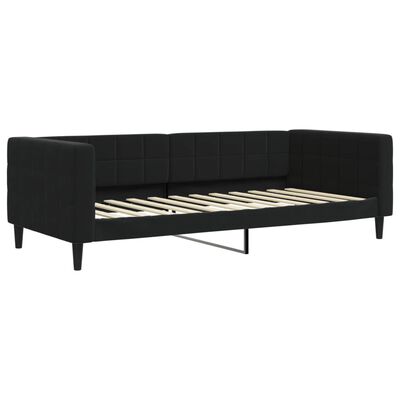 vidaXL Sofá-cama 90x200 cm veludo preto