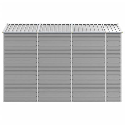 vidaXL Abrigo de jardim 191x300x198 cm aço galvanizado cinzento-claro