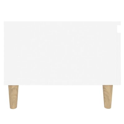 vidaXL Mesas de apoio 2 pcs 50x46x35 cm derivados de madeira branco