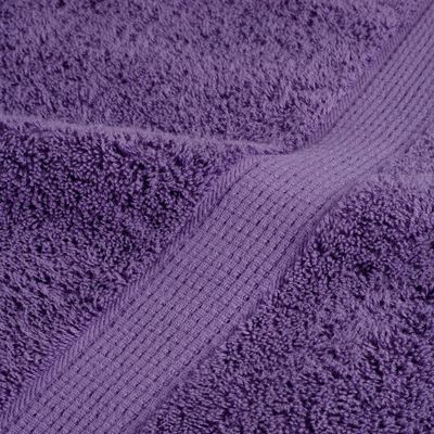 vidaXL Toalhas de banho premium SOLUND 2 pcs 100x150 cm 600 gsm roxo