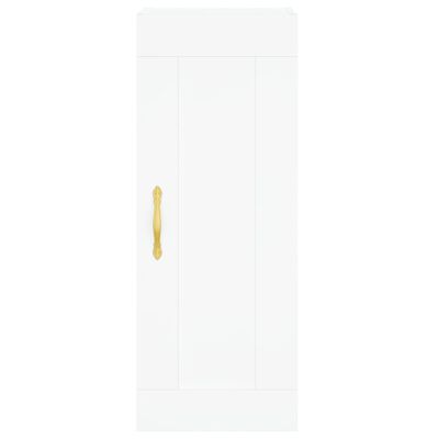 vidaXL Armário alto 34,5x34x180 cm madeira processada branco