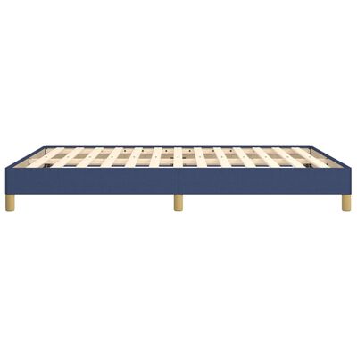 vidaXL Estrutura de cama sem colchão 140x190 cm tecido azul