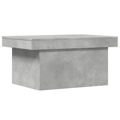 vidaXL Mesa de centro 80x55x40 cm derivados de madeira cinza cimento