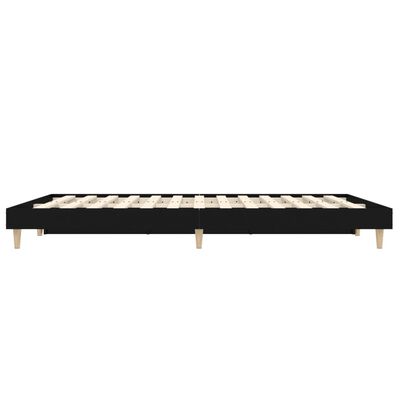 vidaXL Estrutura de cama 120x190 cm derivados de madeira preto