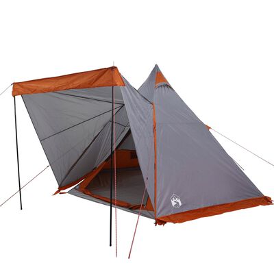 vidaXL Tenda familiar tipi para 6 pessoas impermeável cinzento