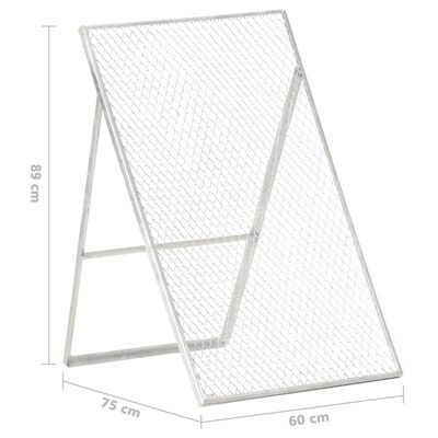 vidaXL Peneira de jardim aço galvanizado