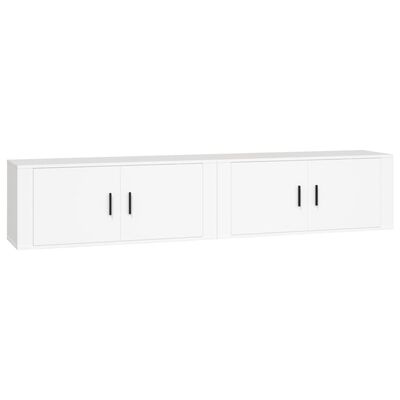 vidaXL Móveis de TV de parede 2 pcs 100x34,5x40 cm branco