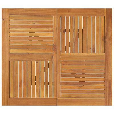 vidaXL Mesa de jardim 85x85x75 cm madeira de acácia maciça