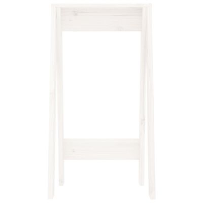 vidaXL Bancos 2 pcs 40x40x75 cm pinho maciço branco