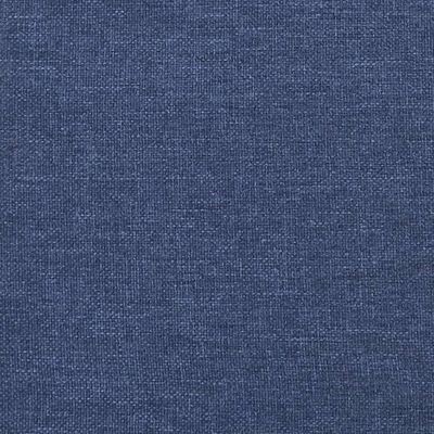 vidaXL Cabeceira de cama 2 pcs tecido 90x5x78/88 cm azul