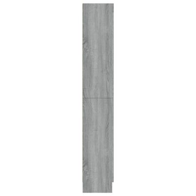vidaXL Vitrine 82,5x30,5x185,5 cm derivados madeira cinzento sonoma