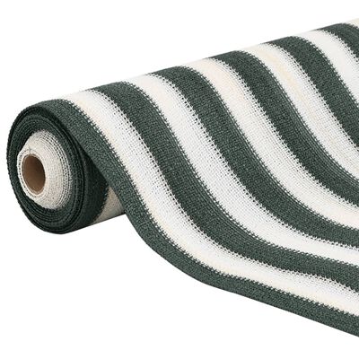 vidaXL Rede ocultação p/ privacidade PEAD 195g/m² 1,5x25m verde branco