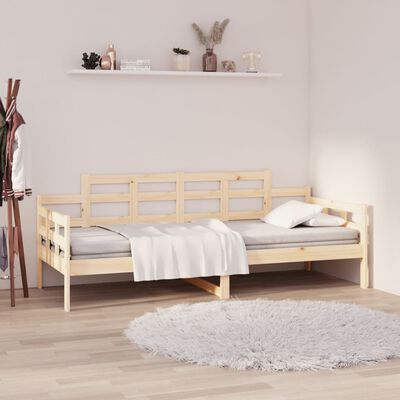 vidaXL Sofá-cama 80x200 cm madeira de pinho maciça