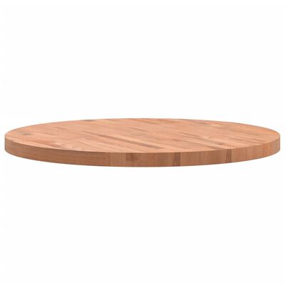 vidaXL Tampo de mesa redondo Ø80x4 cm madeira de faia maciça