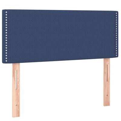 vidaXL Cabeceira de cama tecido 100x5x78/88 cm azul