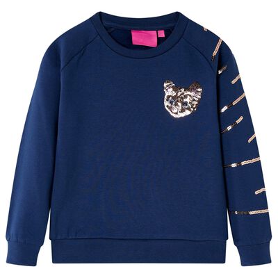 Sweatshirt para criança azul-marinho 140