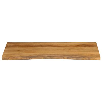 vidaXL Tampo de mesa c/ borda viva 100x60x2,5 cm mangueira maciça