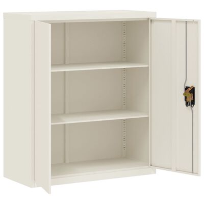 vidaXL Arquivador 90x40x105 cm aço branco