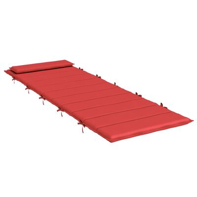 vidaXL Almofadão p/ espreguiçadeira 180x60x3 cm tecido oxford vermelho