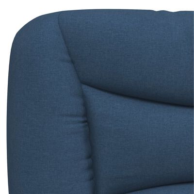 vidaXL Estrutura de cama sem colchão 180x200 cm tecido azul