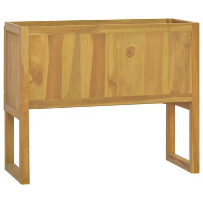 vidaXL Armário de casa de banho 90x45x75 cm madeira de teca maciça