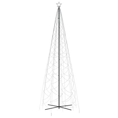 vidaXL Árvore de Natal em cone 1400 luzes LED 160x500 cm branco frio