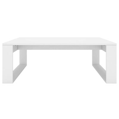 vidaXL Mesa de centro 100x100x35 cm derivados de madeira branco