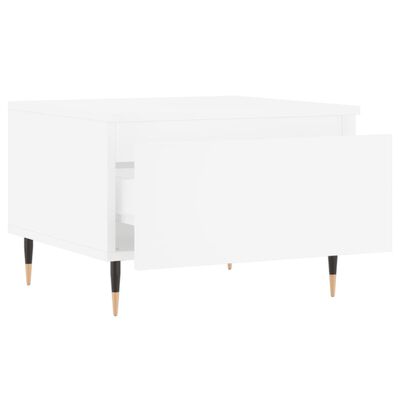 vidaXL Mesas de centro 2 pcs 50x46x35 cm derivados de madeira branco