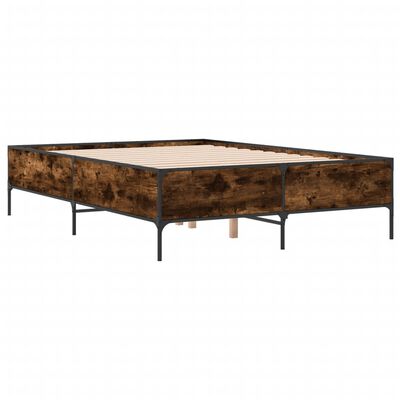 vidaXL Estrutura cama 120x190 cm derivados de madeira/metal