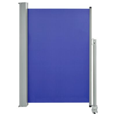 vidaXL Toldo lateral retrátil para pátio 120x300 cm azul