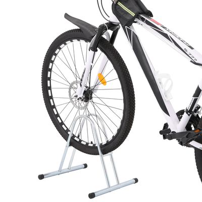 vidaXL Suporte independente para 1 bicicleta aço galvanizado