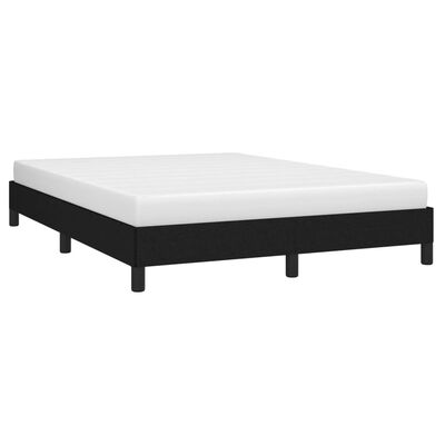 vidaXL Estrutura de cama sem colchão 140x200 cm tecido preto