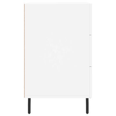 vidaXL Mesa de cabeceira 40x40x66 cm derivados de madeira branco