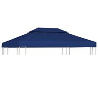 vidaXL Cobertura gazebo c/ 2 camadas 310 g/m² 4x3 m azul