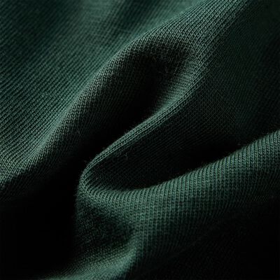 T-shirt de manga comprida para criança verde-escuro 140