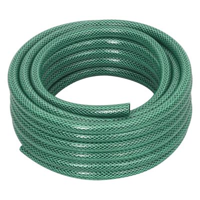 VidaXL Mangueira de jardim com conjunto de encaixe 0,5" 10 m PVC verde