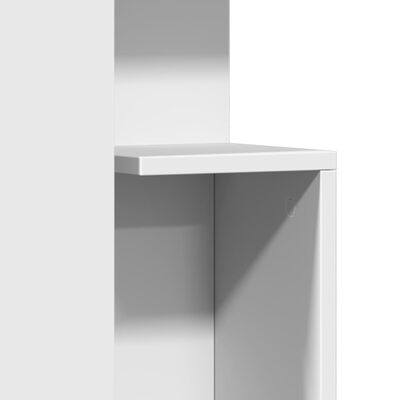 vidaXL Mesa de apoio 35x35x60 cm derivados de madeira branco