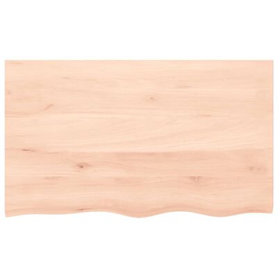 vidaXL Bancada p/ casa de banho 100x60x(2-4)madeira maciça não tratada