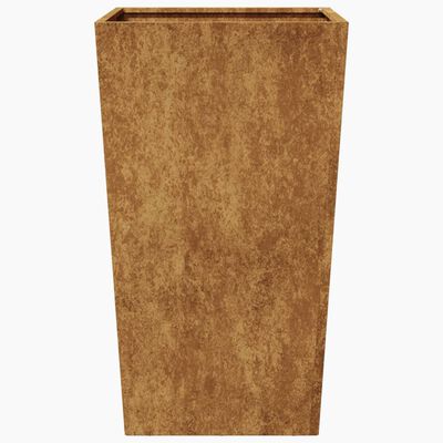 vidaXL Vaso/floreira de jardim 2 pcs 45x45x75 cm aço corten